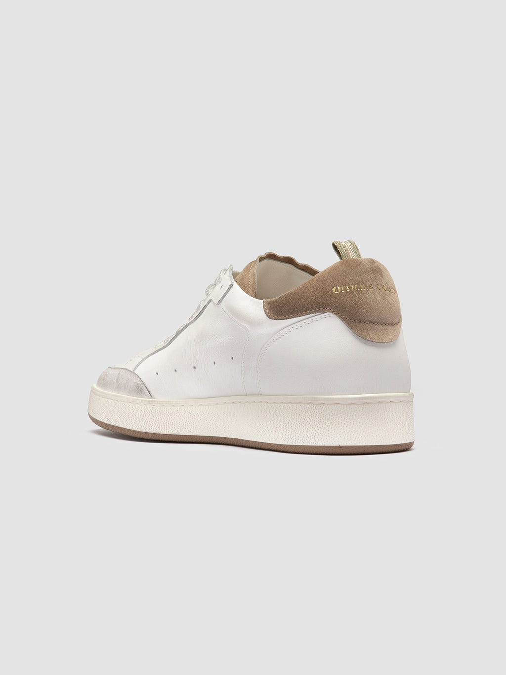 THE ANSWER 001 - White Leather and Suede Sneakers
