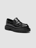 WISAL DD 101 - Schwarze Penny-Loafer aus Leder