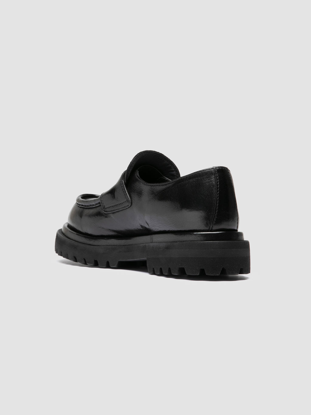 WISAL DD 101 - Schwarze Penny-Loafer aus Leder