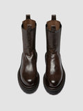 WISAL DD 107 - Braune Chelsea-Stiefel aus Leder