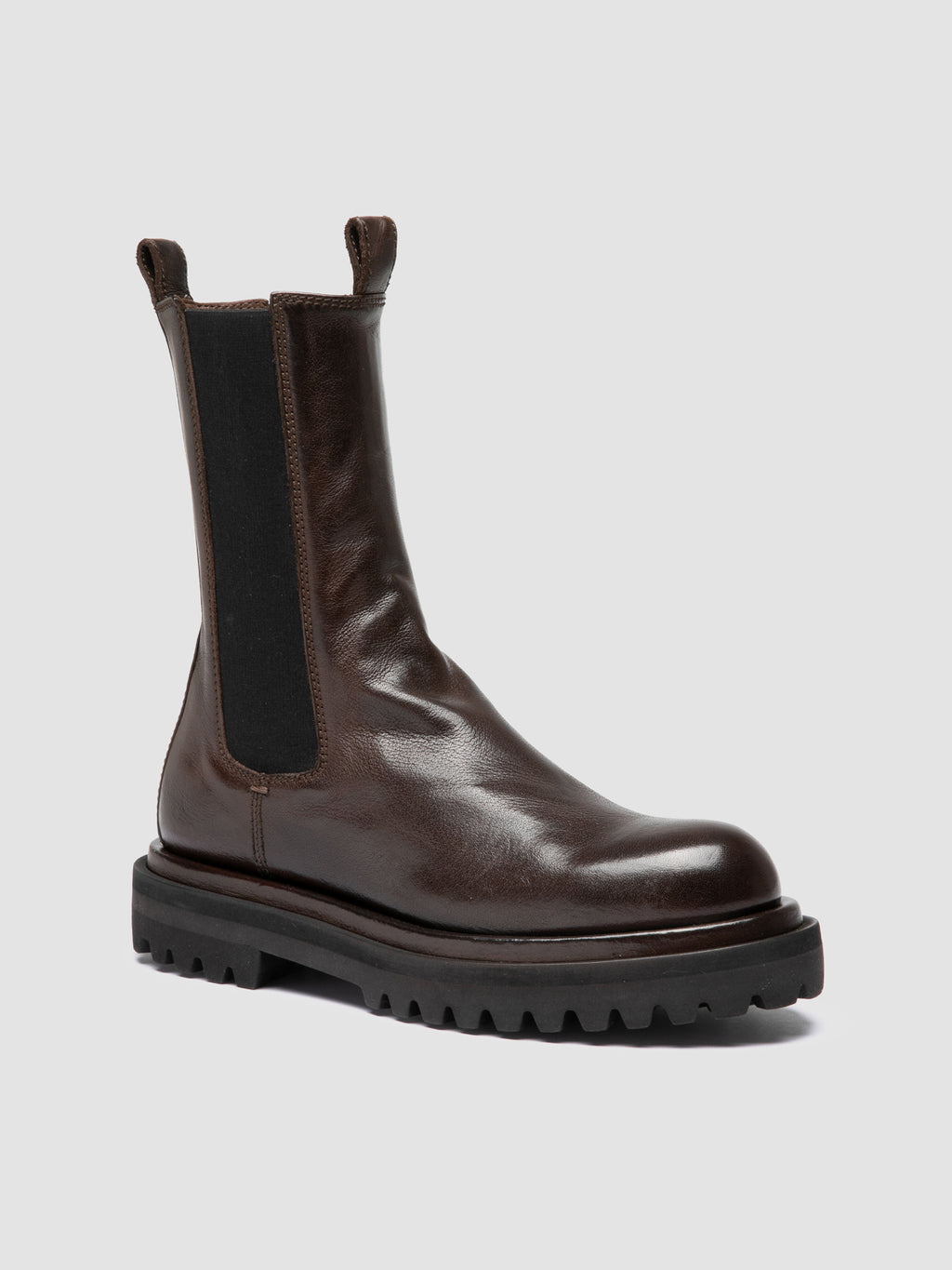 WISAL DD 107 - Braune Chelsea-Stiefel aus Leder