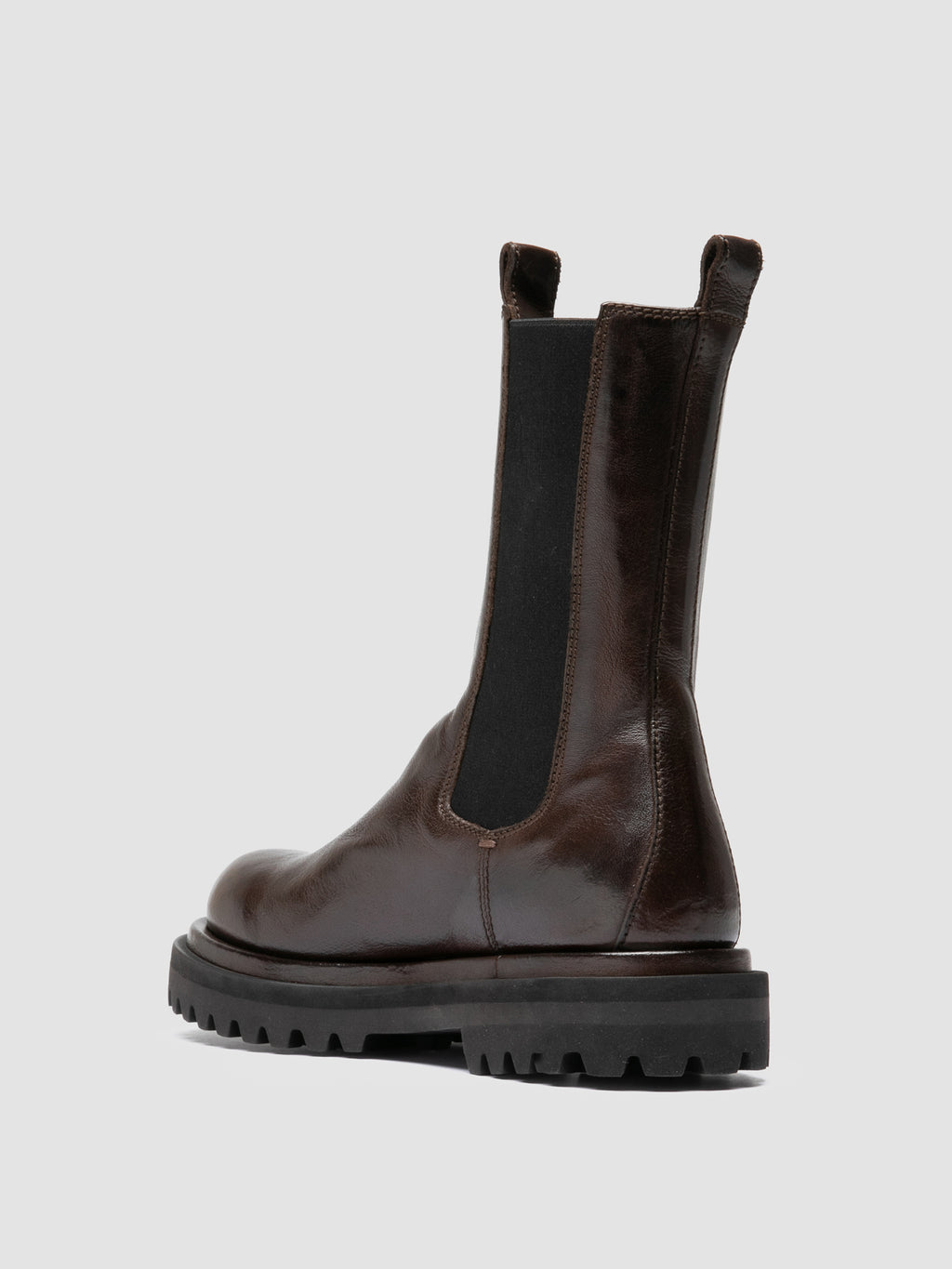 WISAL DD 107 - Braune Chelsea-Stiefel aus Leder