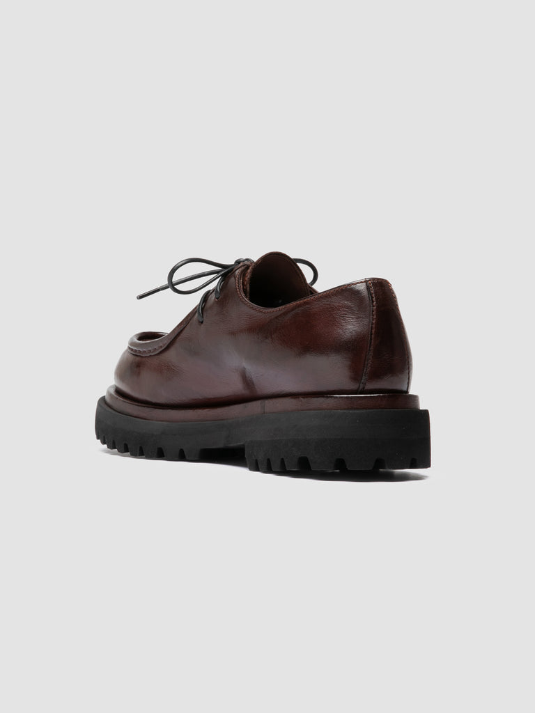 WISAL DD 125 - Burgundy Leather Derby Shoes Officine Creative - 4