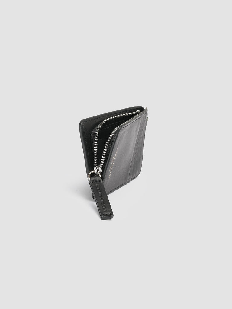 BERGE’ 103 - Black Leather Card Holder  Officine Creative - 5