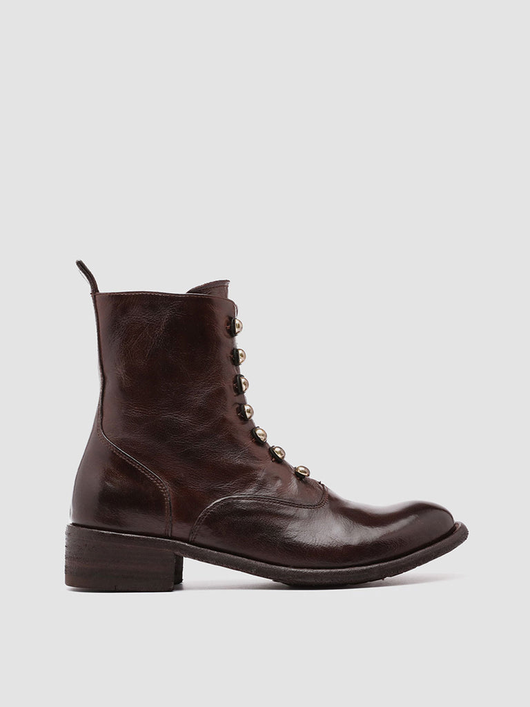 LISON 036 - Burgundy Leather Booties