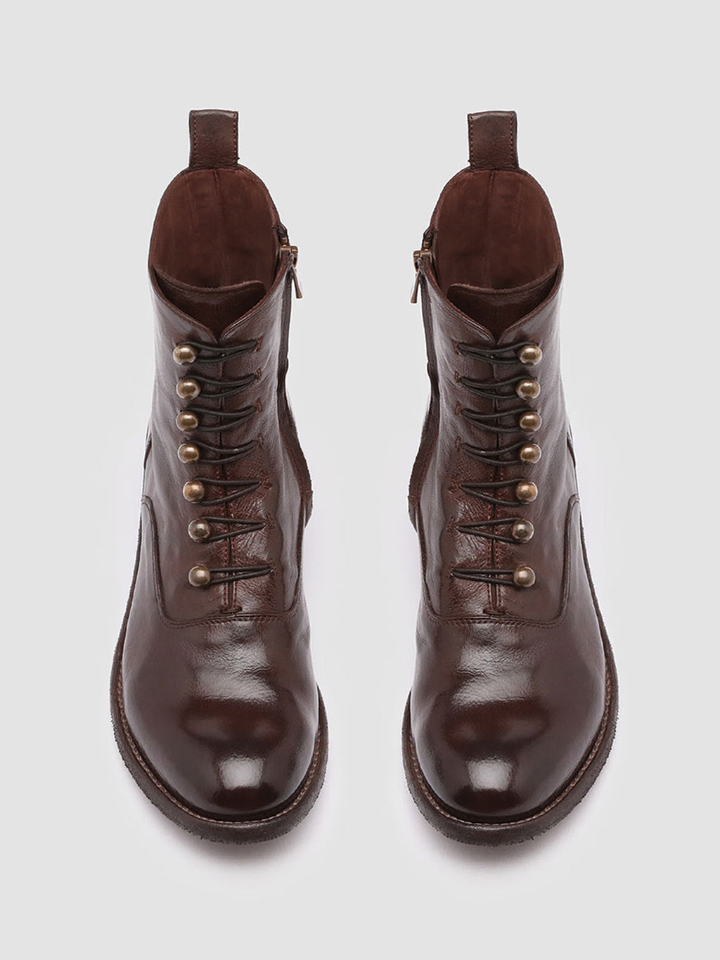 LISON 036 - Brown Leather Booties Women Officine Creative - 2